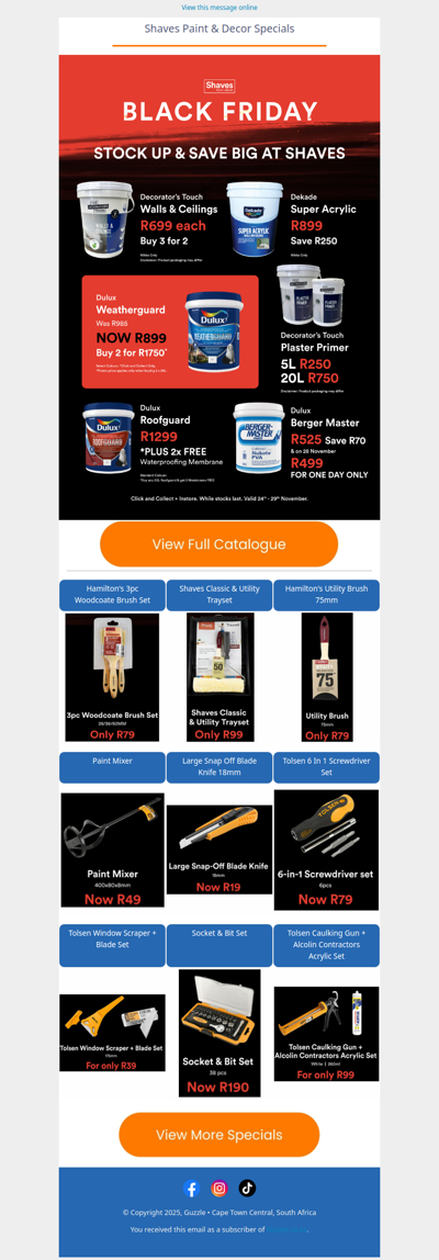 Shaves Paint & Decor : Black Friday