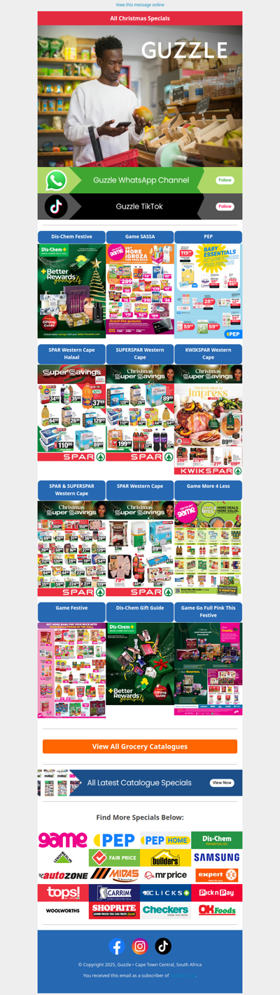 Festive Groceries & Essentials Specials