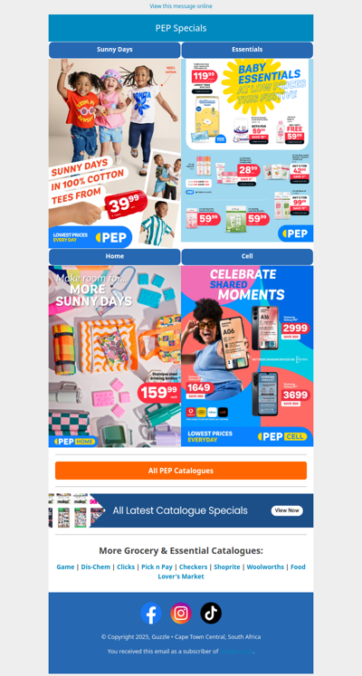 All New PEP Catalogues