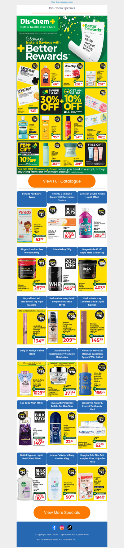 Dis-Chem : Celebrate Instant Savings With Better Rewards