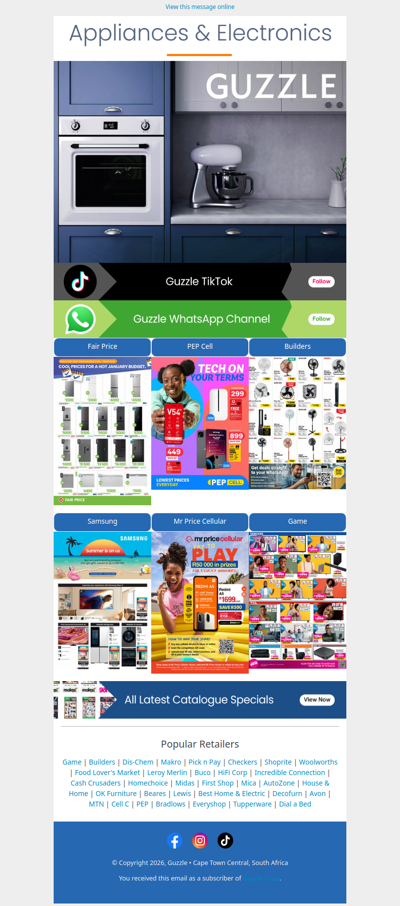 Appliances & Electronics Catalogues