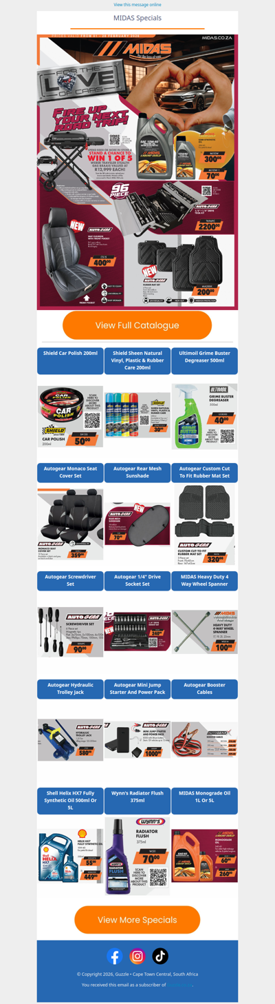 MIDAS : Fire Up Your Next Road Trip