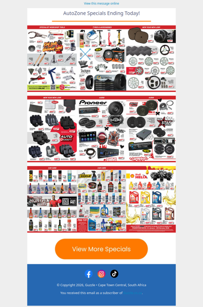 AutoZone Specials Ending Today!