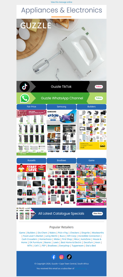 Appliances & Electronics Catalogues