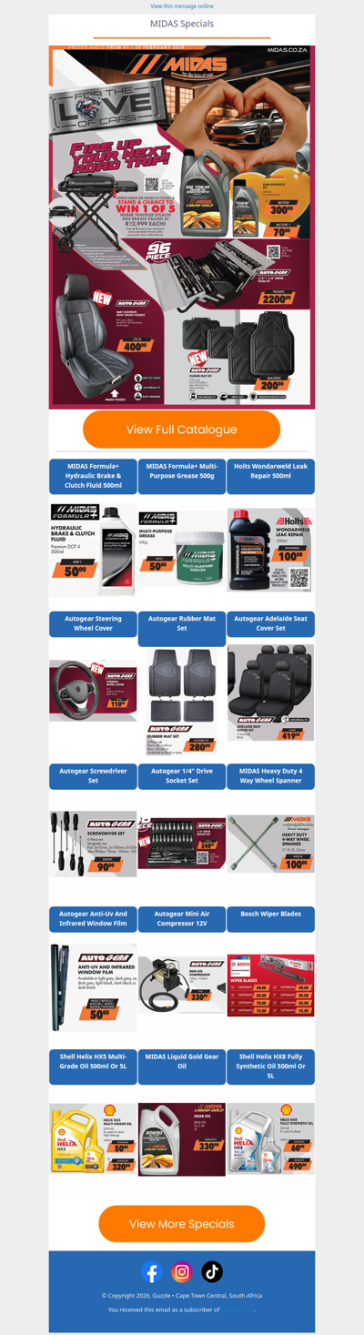 MIDAS : Fire Up Your Next Road Trip