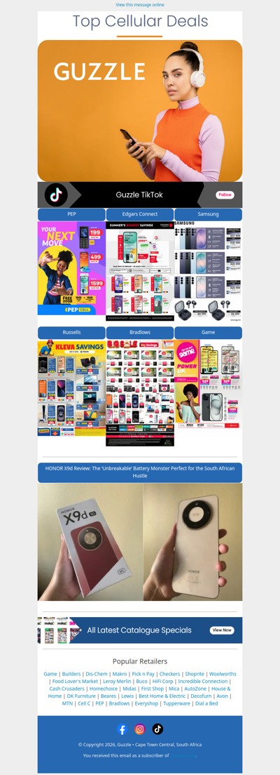 Top Cellular Specials & More!