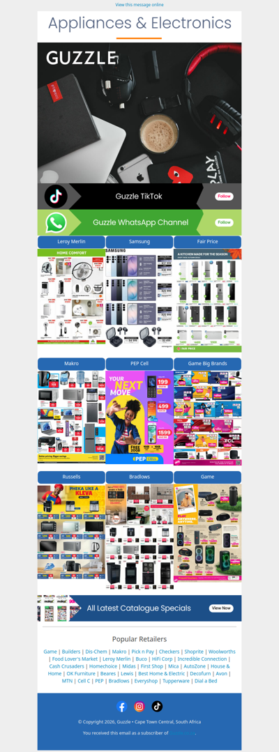 Appliances & Electronics Catalogues
