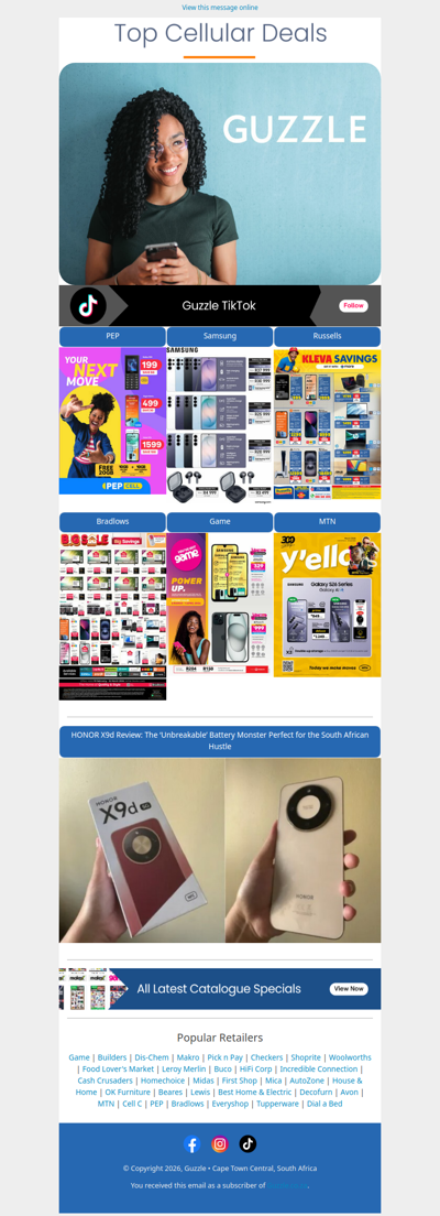 Top Cellular Specials & More!