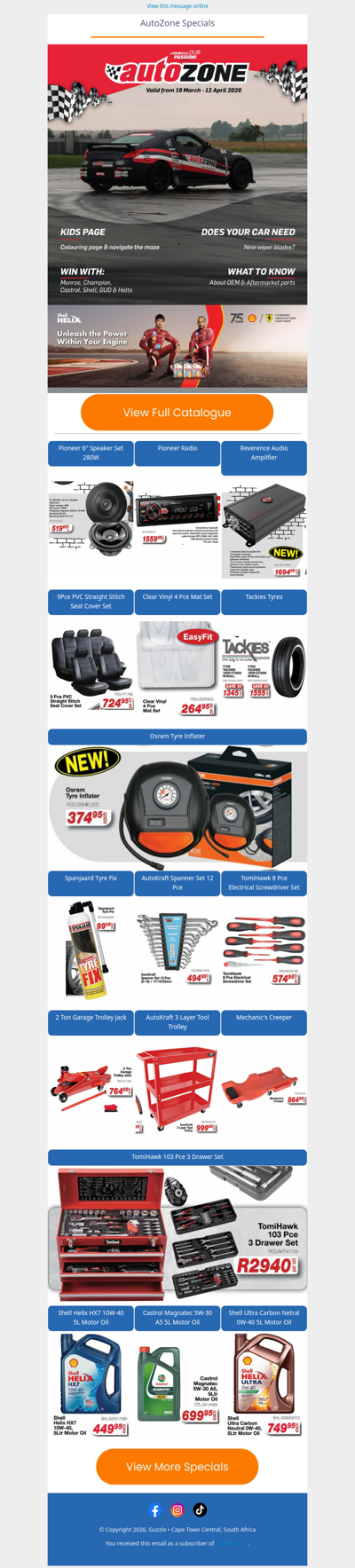 AutoZone : Specials