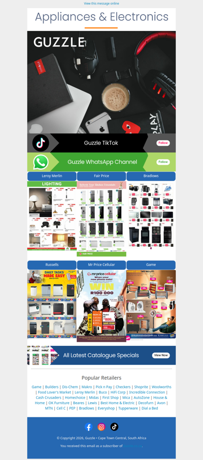 Appliances & Electronics Catalogues