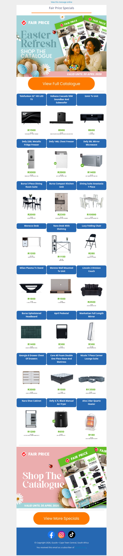 Fair Price : Easter Refresh