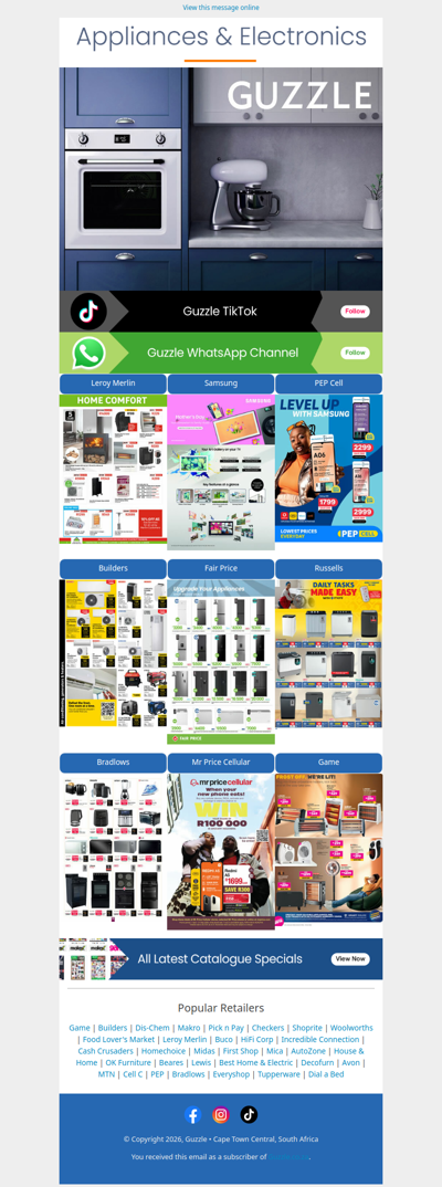 Appliances & Electronics Catalogues