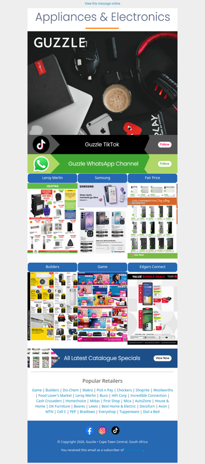 Appliances & Electronics Catalogues