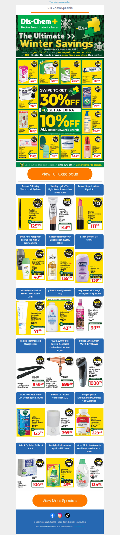 Dis-Chem : The Ultimate Winter Savings