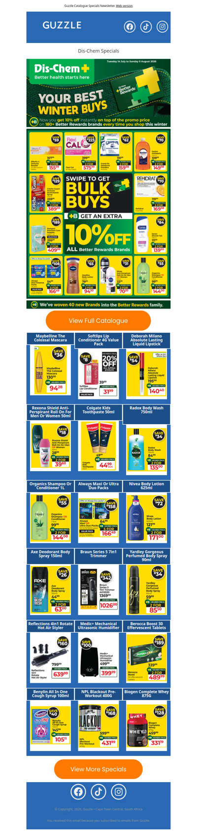 Dis-Chem : Your Best Winter Buys