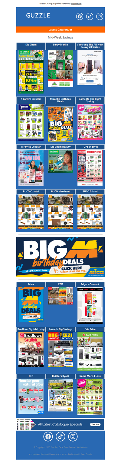 Mid-Week Savings