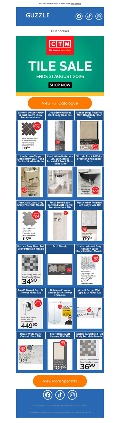 CTM : Tile Sale