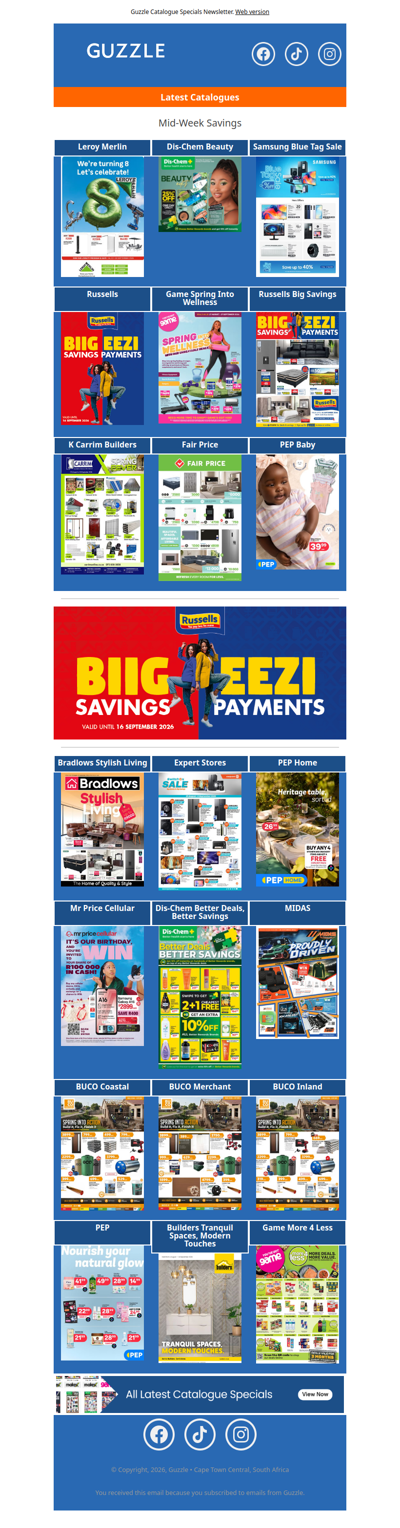 Mid-Week Savings