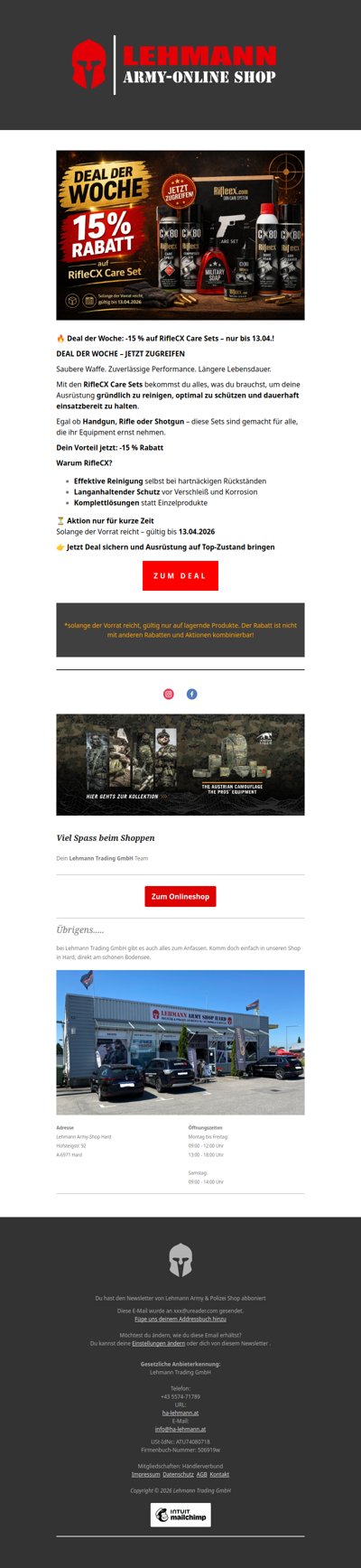 🔥 Deal der Woche: -15 % auf RifleCX Care Sets – nur bis 13.04.!