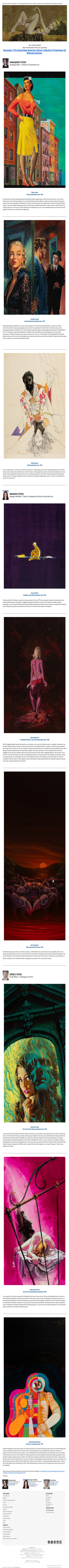 Curators' Picks from The Signet/New American Library Collection of Paperback Art Showcase Auction