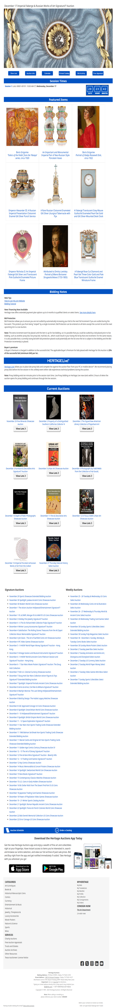 Bid Now: December 17 Imperial Faberge & Russian Works of Art  Signature® Auction