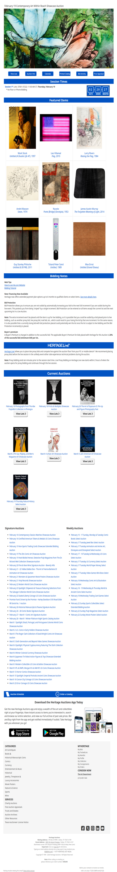 Ending Soon: February 19 Contemporary Art Within Reach Showcase Auction