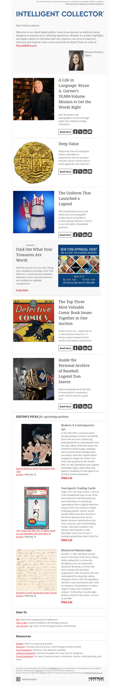 Your Intelligent Collector Special Delivery Newsletter