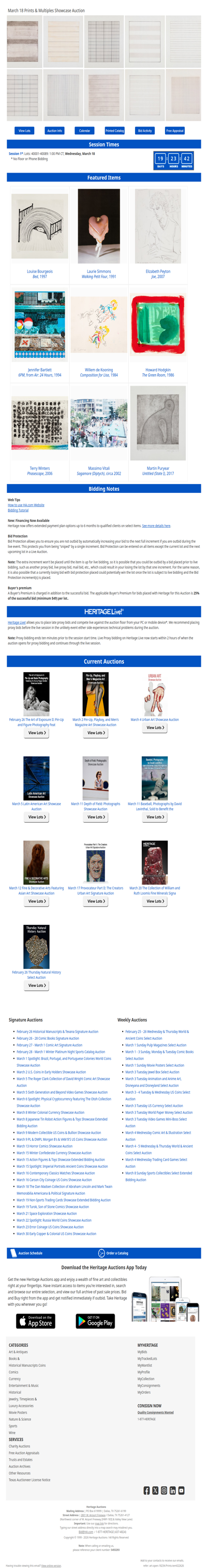 Bid Now: March 18 Prints & Multiples Showcase Auction