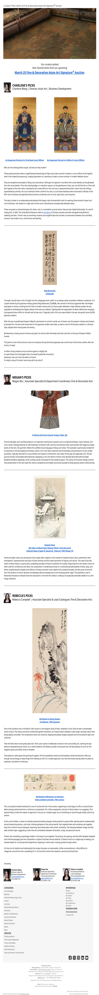 Curators' Picks from the Fine & Decorative Asian Art Auction