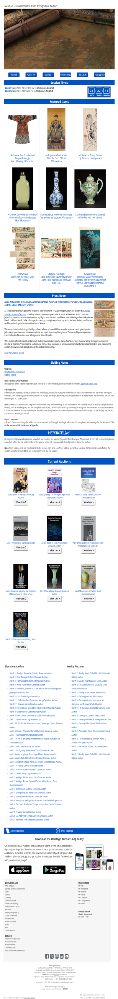 Ending Soon: March 25 Fine & Decorative Asian Art Signature Auction