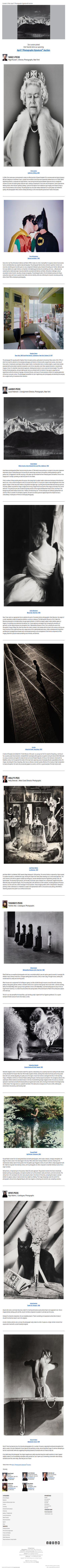 Curators' Picks from Our Photographs Auction