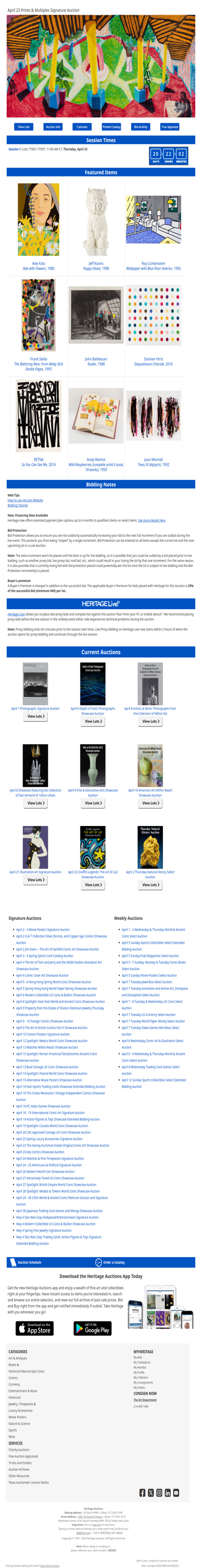 Bid Now: April 23 Prints & Multiples Signature Auction