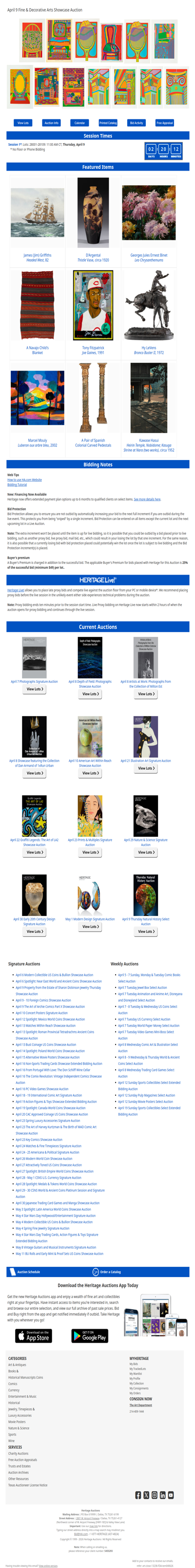 Ending Soon: April 9 Fine & Decorative Arts Showcase Auction