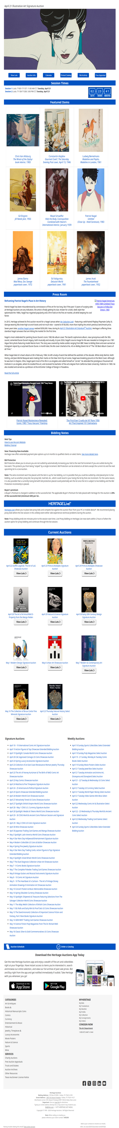 Ending Soon: April 21 Illustration Art Signature Auction