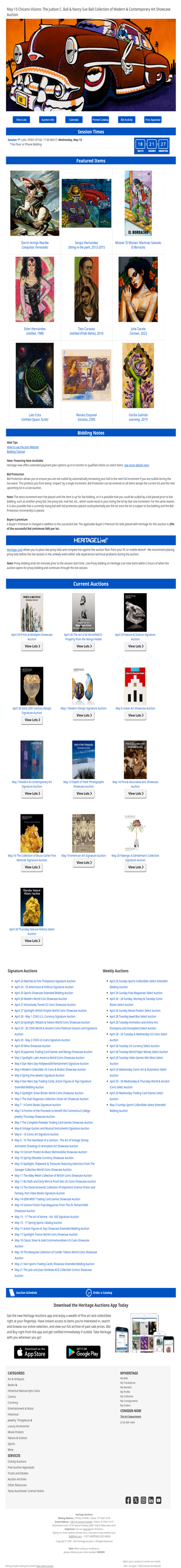 Bid Now: May 13 Chicano Visions: The Judson C. Ball & Nancy Sue Ball Collection of Modern & Contemporary Art Showcase Auction