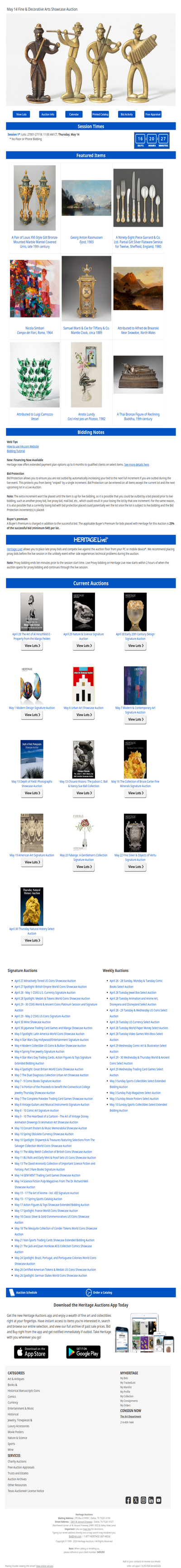 Bid Now: May 14 Fine & Decorative Arts Showcase Auction