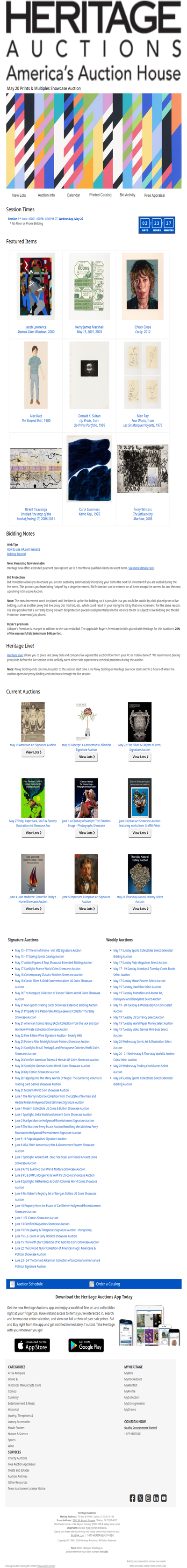 Ending Soon: May 20 Prints & Multiples Showcase Auction