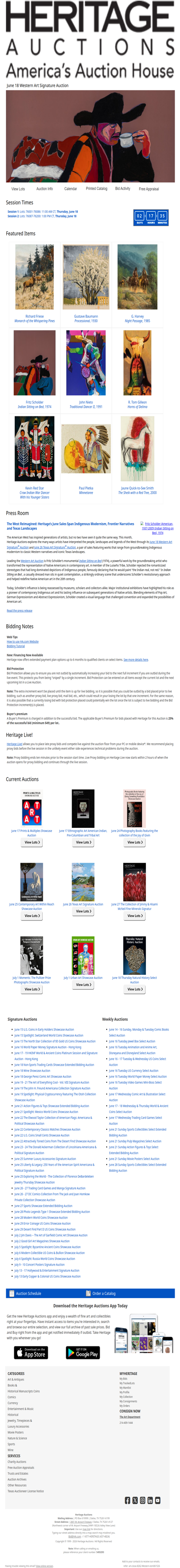 Ending Soon: June 18 Western Art Signature Auction