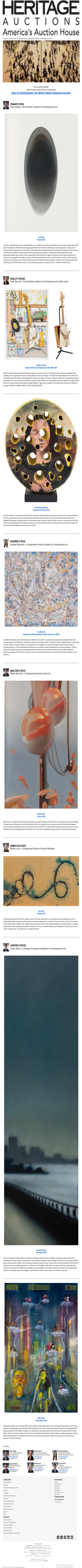 Curators' Picks from the Contemporary Art Within Reach Auction