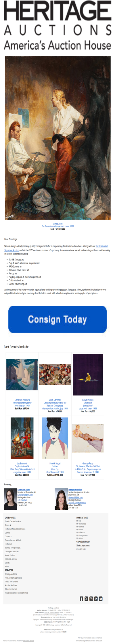 Consign to the Illustration Art Auction