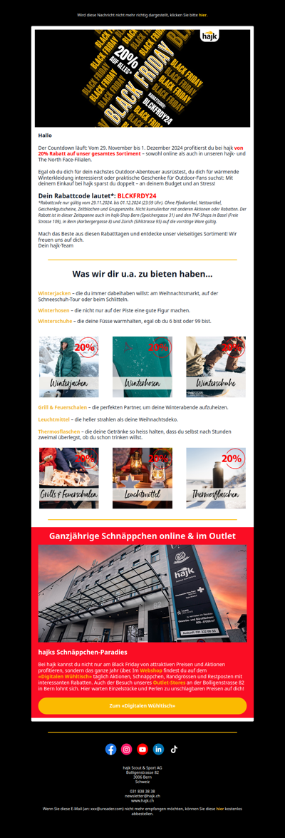 20% Rabatt auf unser Sortiment – jetzt zugreifen! 🎁🛍️