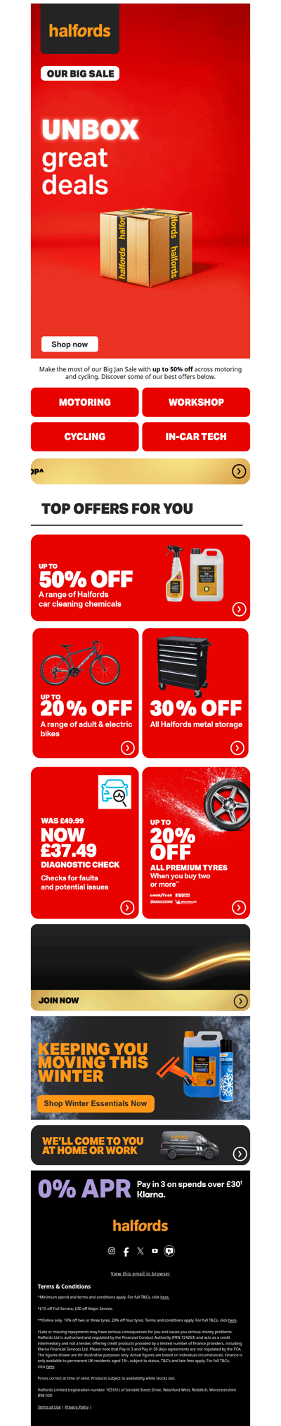 Snow way! Up to 50% off ❄️