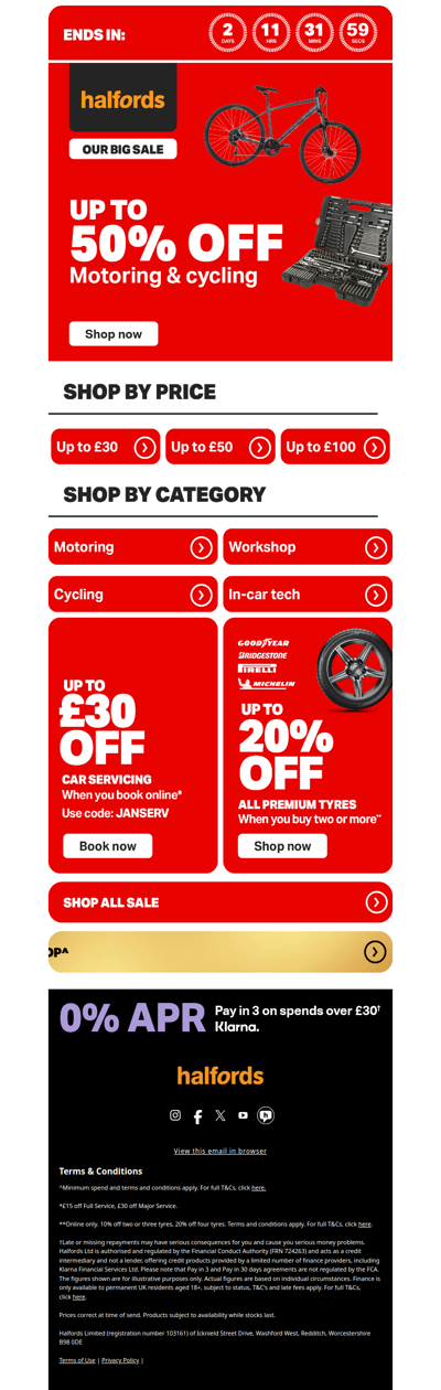 Sale ending soon - up to 50% off ⏰