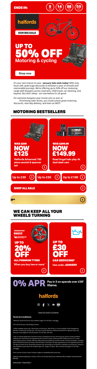 Up to 50% off SALE ends midnight 🚨