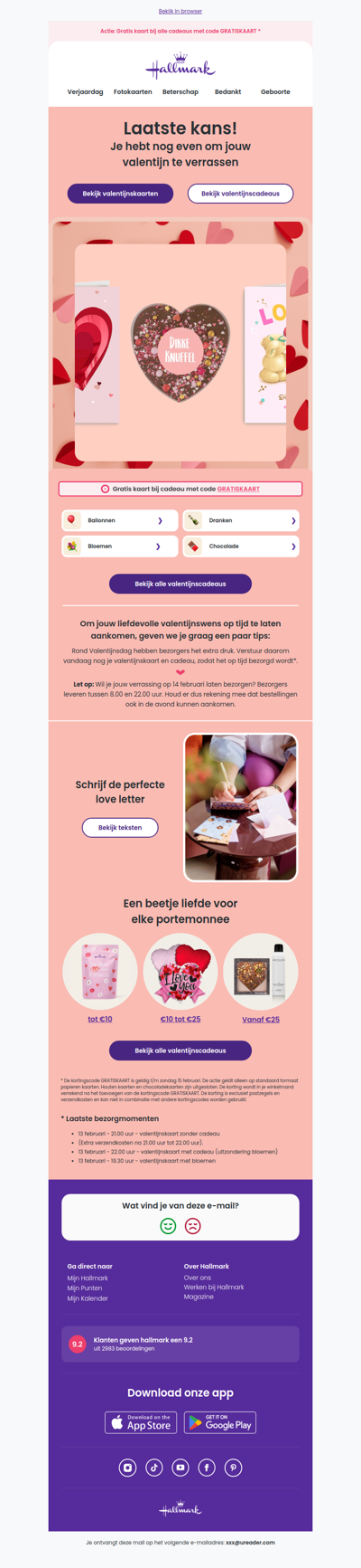 Laatste kans voor je valentijnsverrassing 🚨❤️