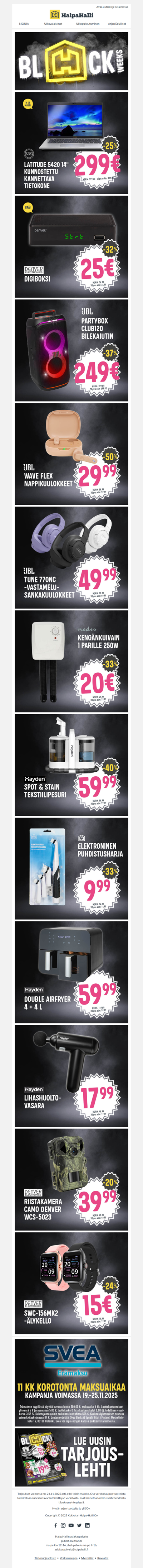 Black Weeks käy kuumana! 🔥🖤