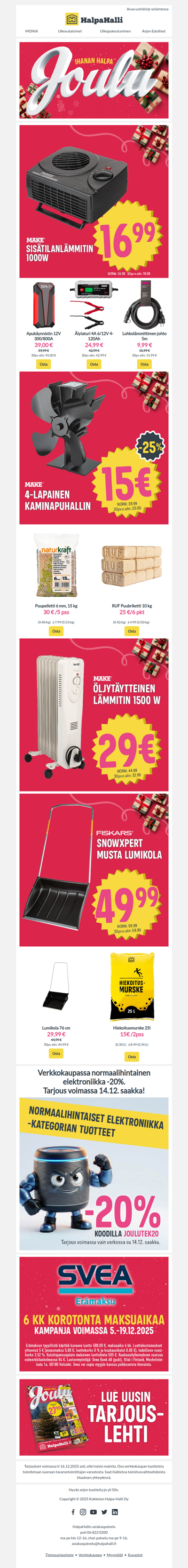 Ihanan halpa Joulu – säällä kuin säällä! ☃️🎄✨