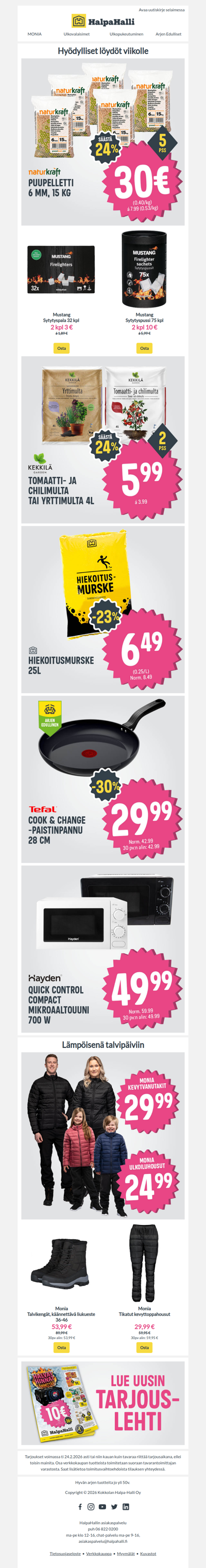 Kaikkea arkeen – katso viikon huippulöydöt