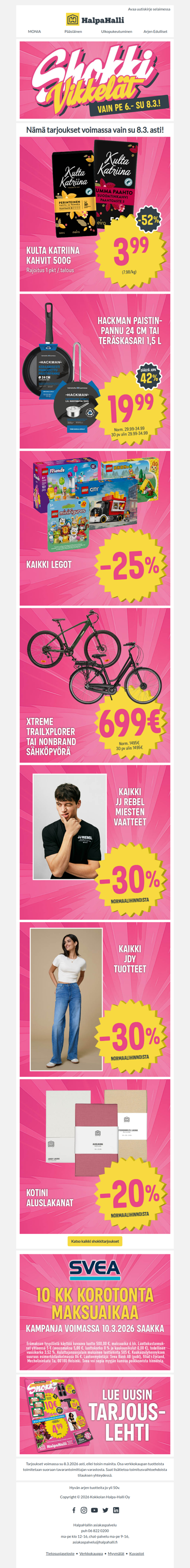 ⚡️ Viikonlopun Shokkivikkelät! ⚡️