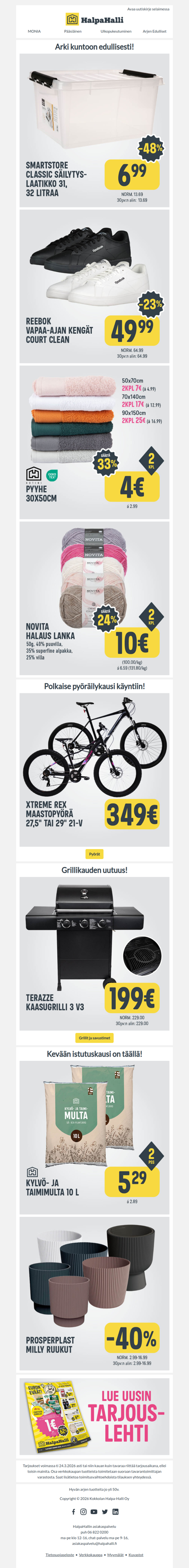 Arki kuntoon – helposti ja edullisesti